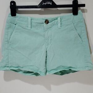 AMERICAN Eagle teal stretch shorts